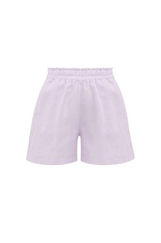 Lilac Linen Shorts
