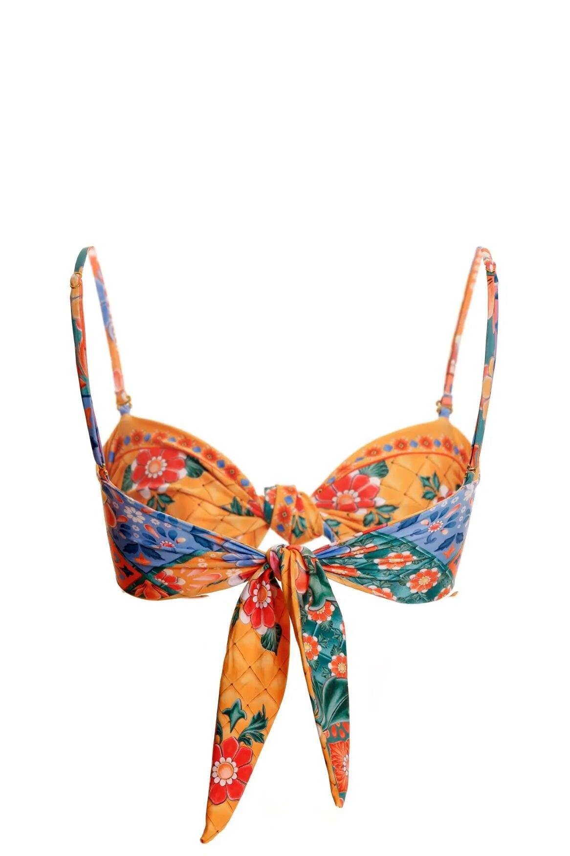 Tile Lucille Bikini Top - Bikini Top