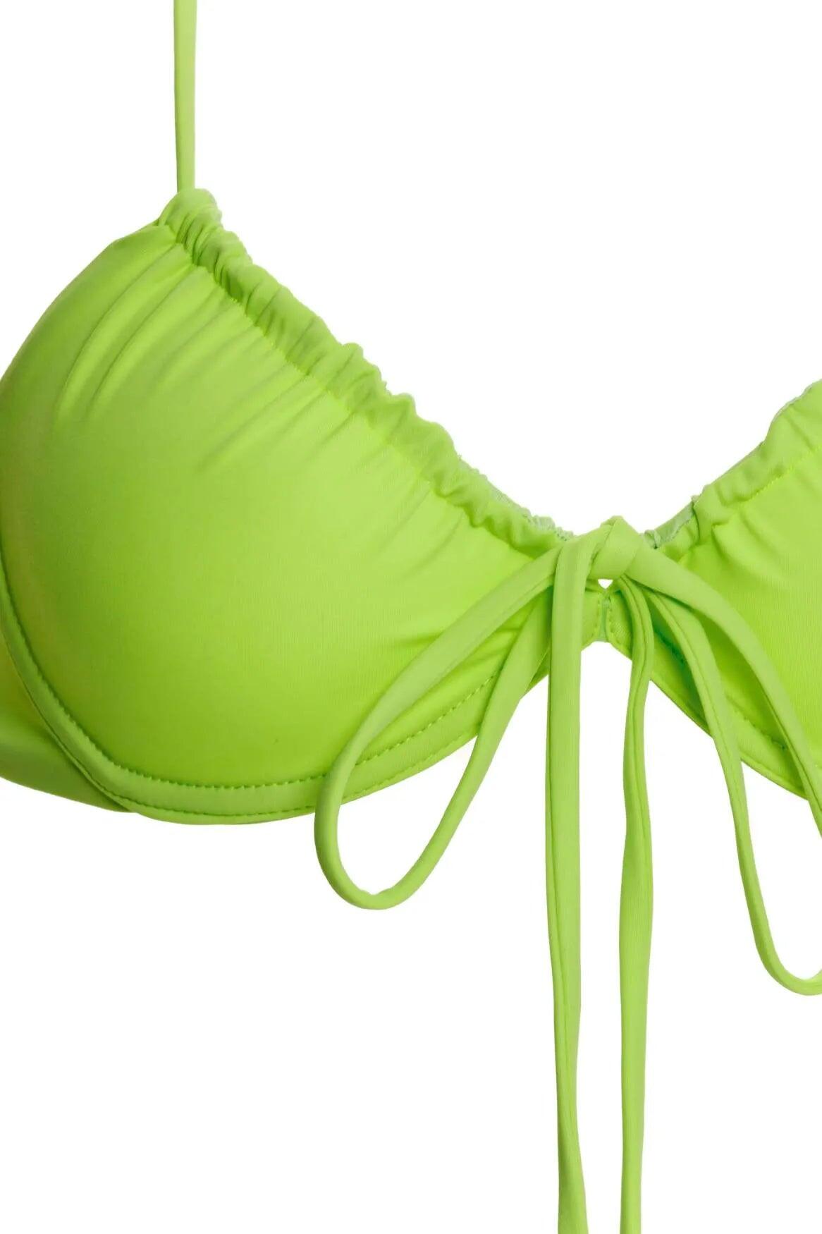 Tile Freya Bikini Top Green - Bikini Top