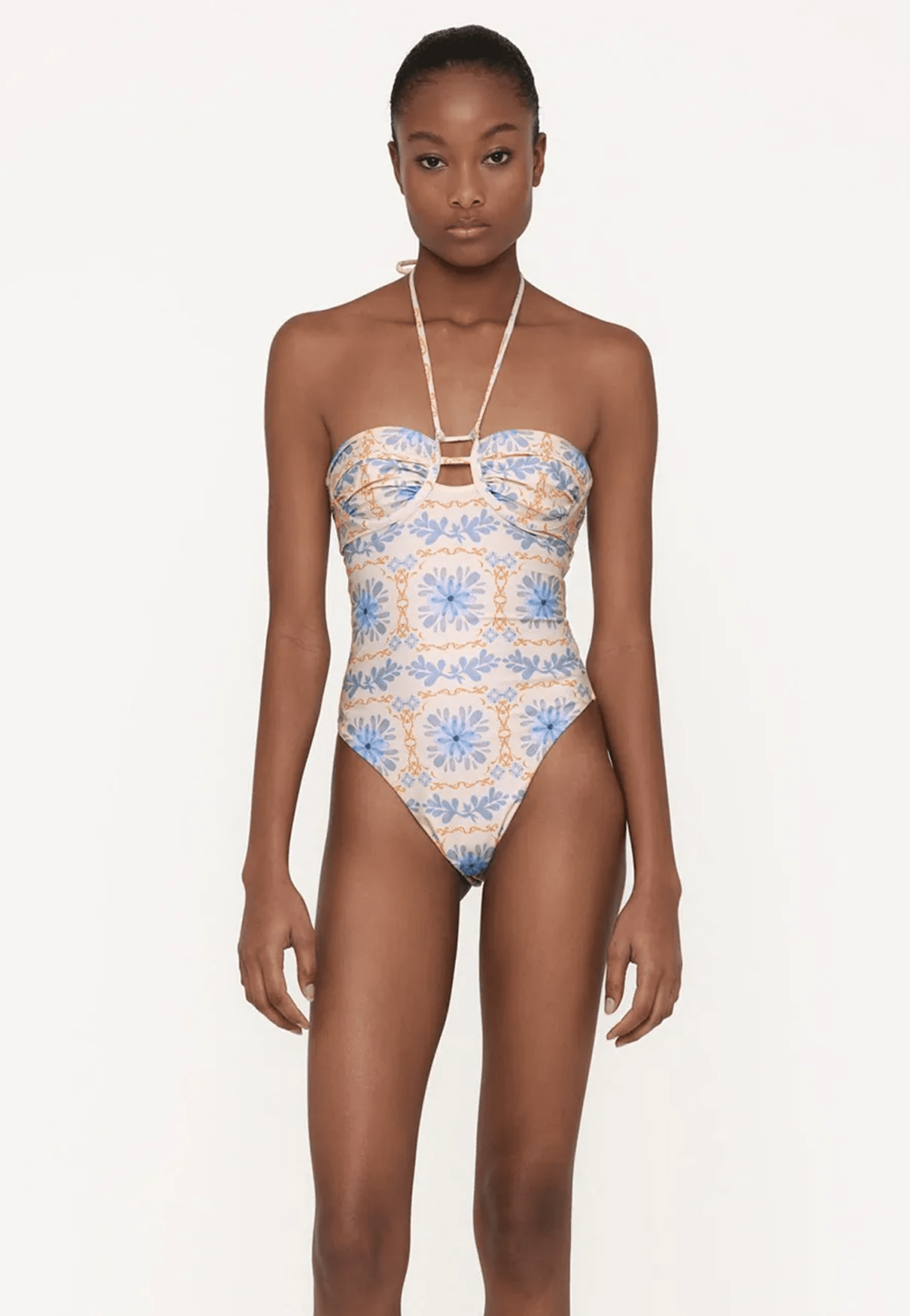 Underwired Swimsuit in Floral Print - One Piece