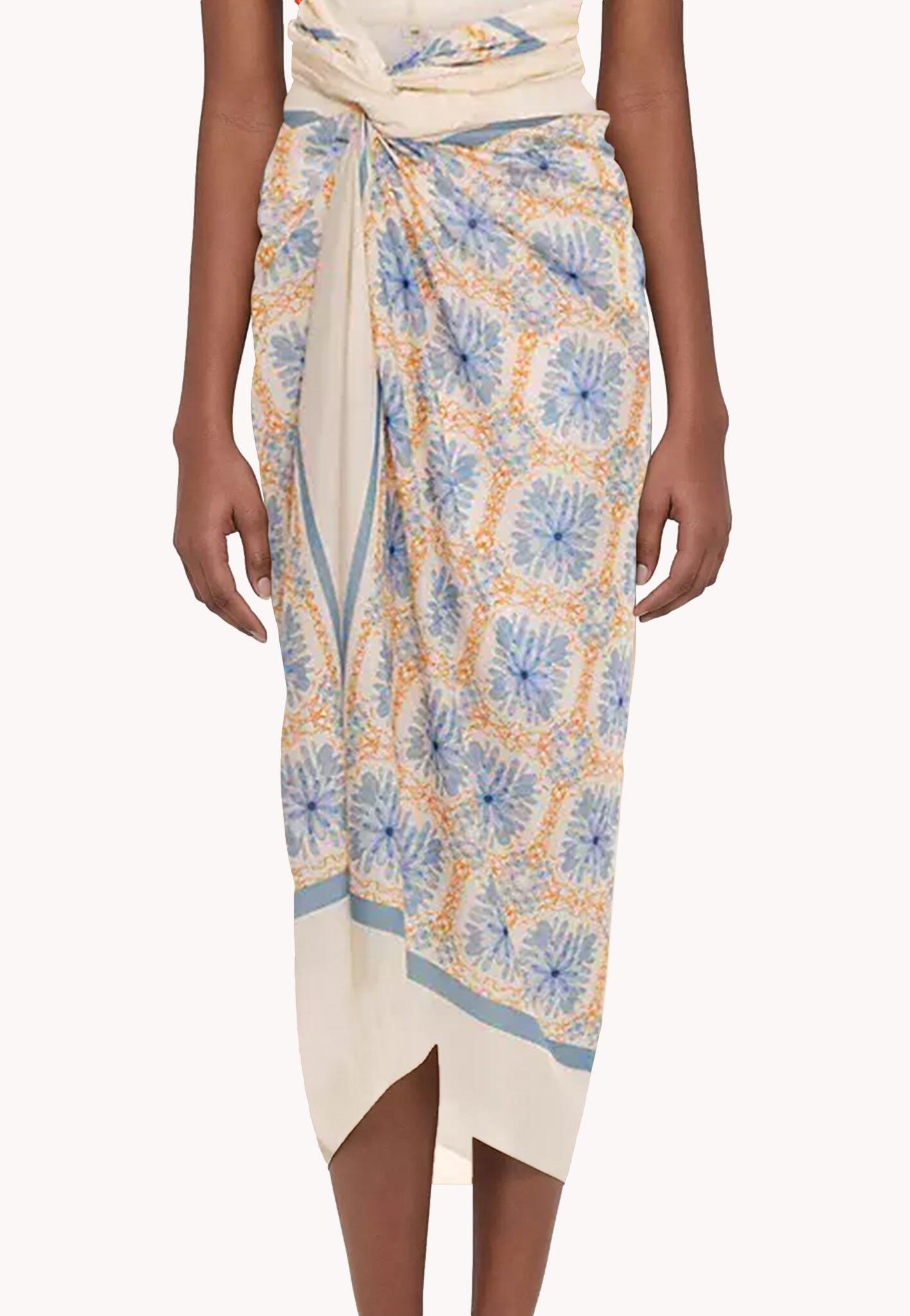 Swimming Cover Up Skirt in Floral Print
