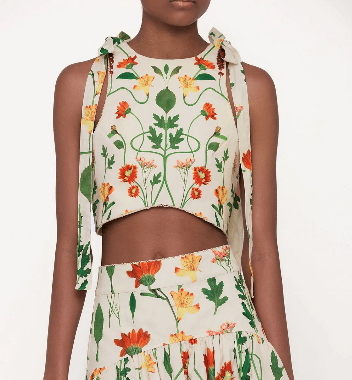 Olmeca Primavera Crop Top Multicolour