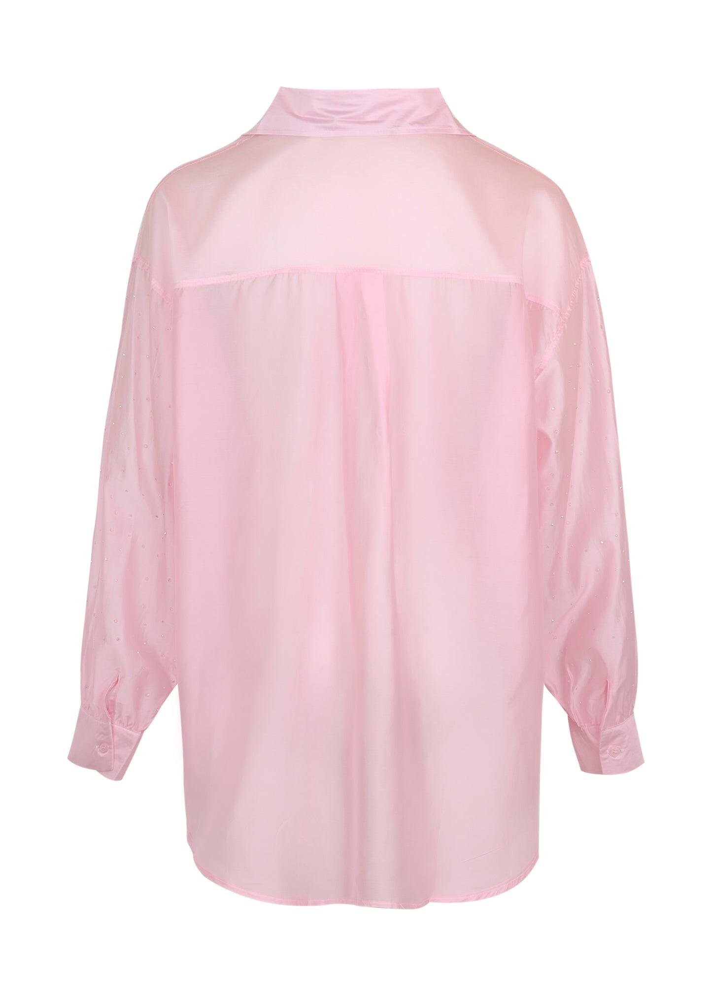 Rose Radiance Shirt Oversized Long Sleeves