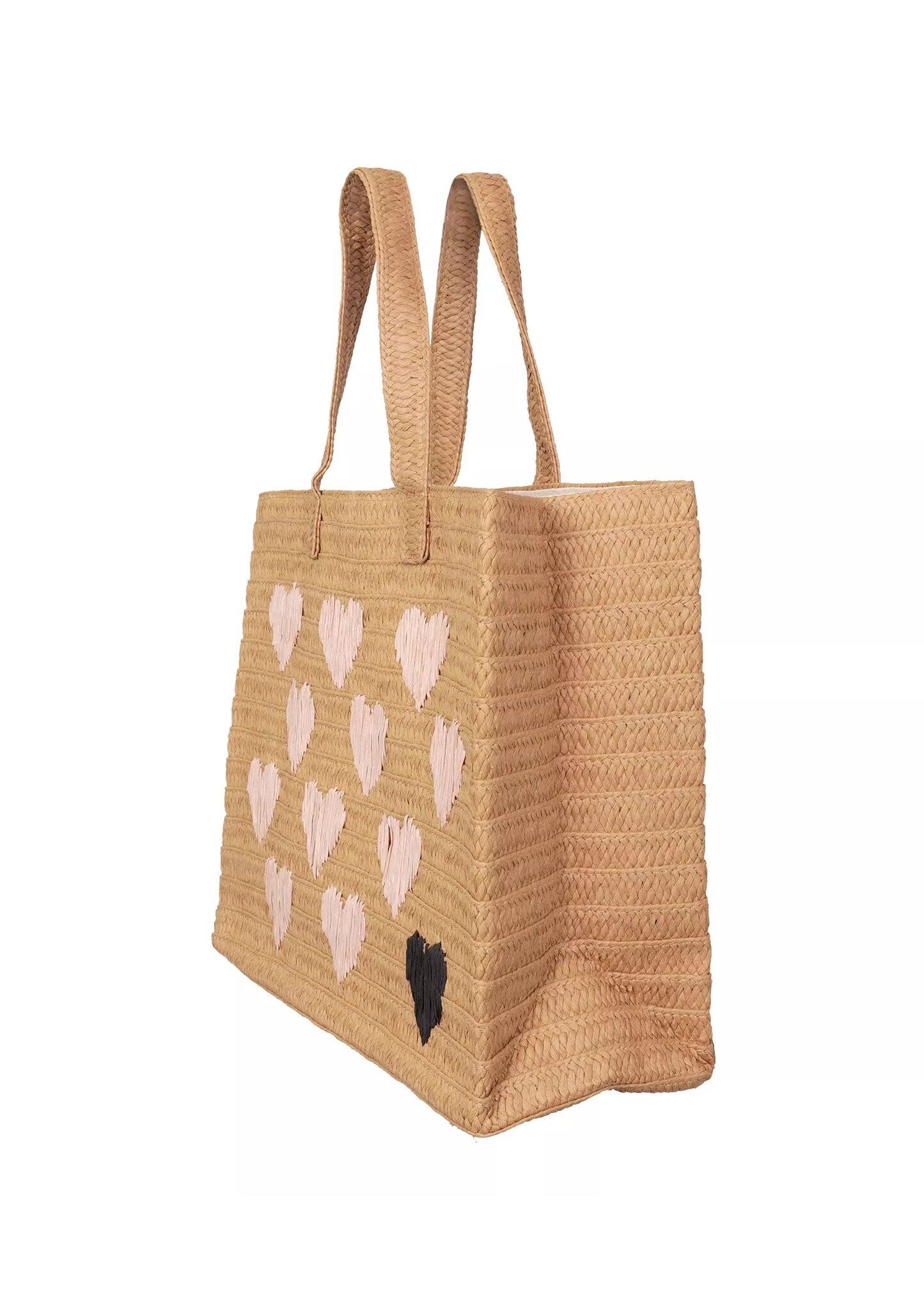 Be Mine Tote Beach Bag Sand/Dusty