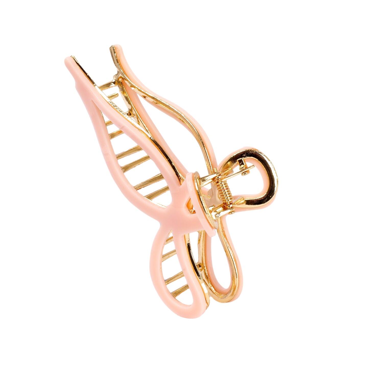Bow Claw Clip Pink