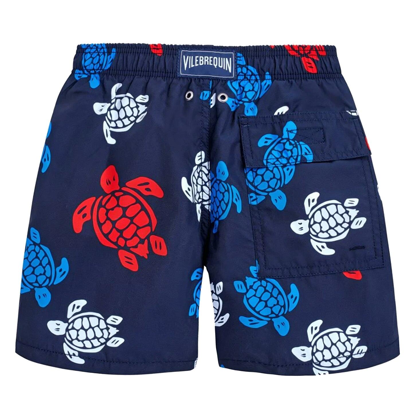 Boys Swim Shorts Ronde Des Tortues Navy Blue - Swim Shorts