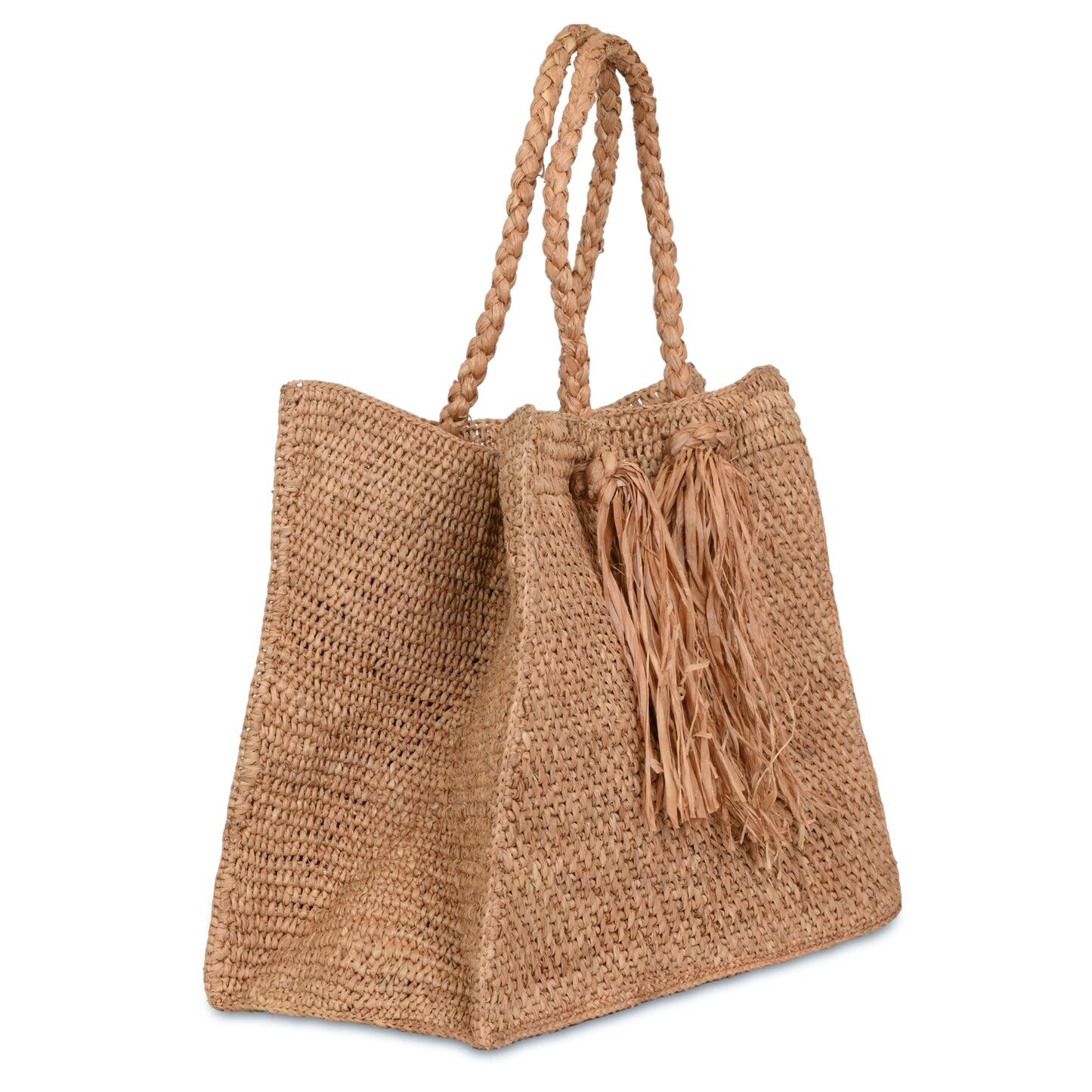 Lucas Large Beach Tote Bag Sand