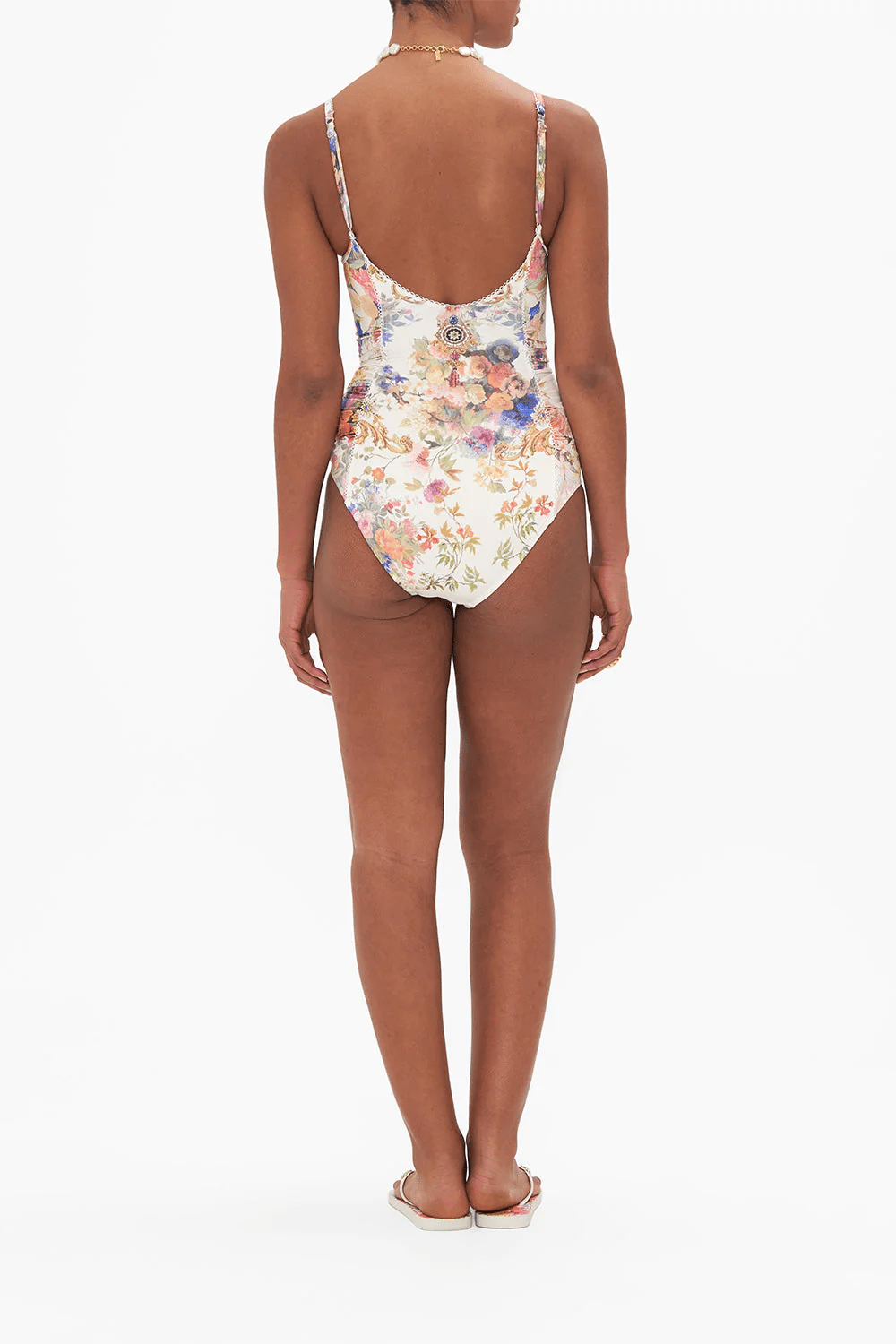Ruched Side One Piece Friend With Frescos - One Piece