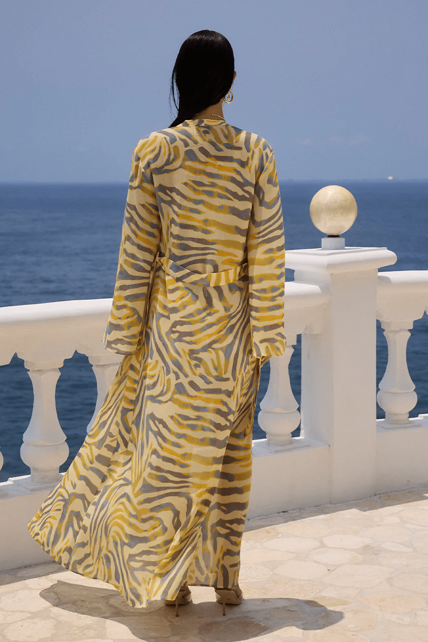 Camille Robe Sivella Print - Cover Up