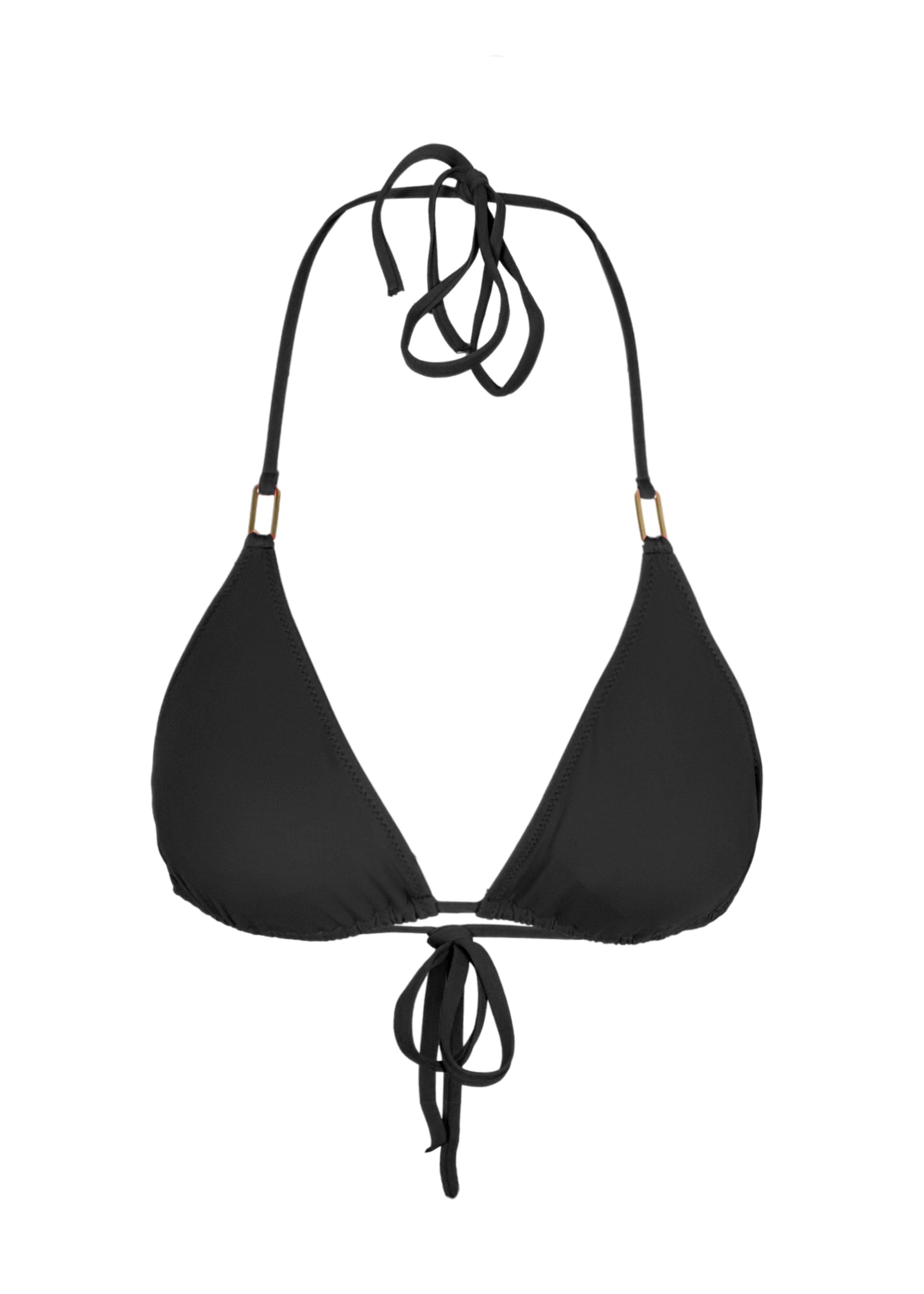 Cancun Triangle Bikini Top Black - Bikini Top