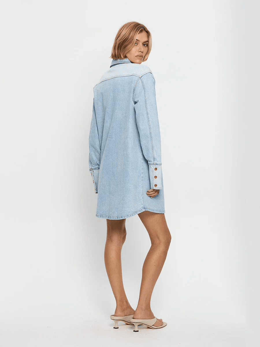 Carla Denim Mini Dress - Dress