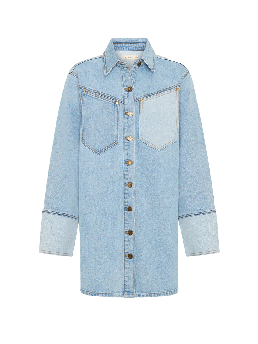 Carla Denim Mini Dress - Dress