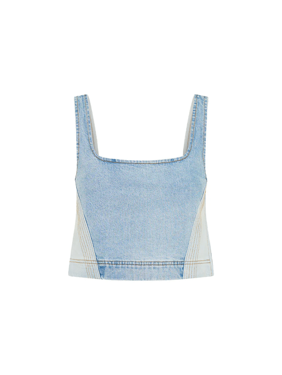 Carla Denim Top - Top