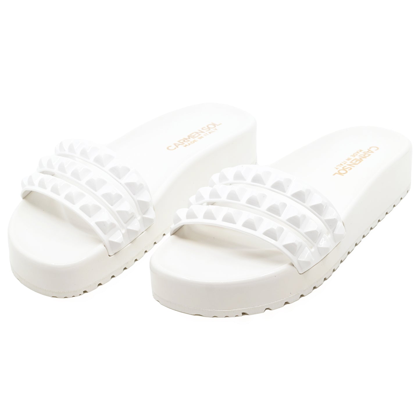 Franco 3 Slides White Shiny - Shoes