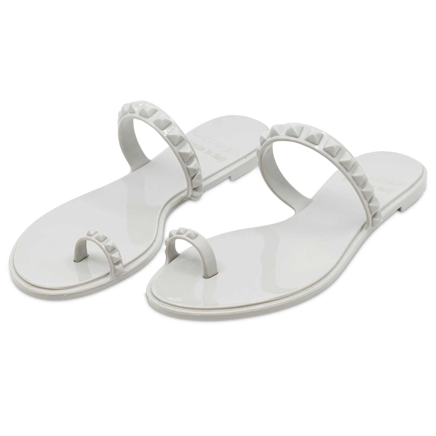 Maria Flat Sandal Light Grey - Shoes