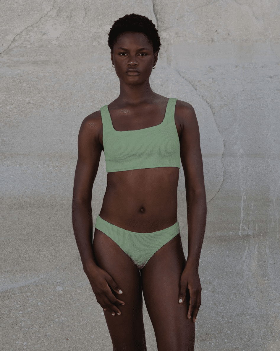Celine Square Neck Bikini Mint - ONE SIZE - Bikini