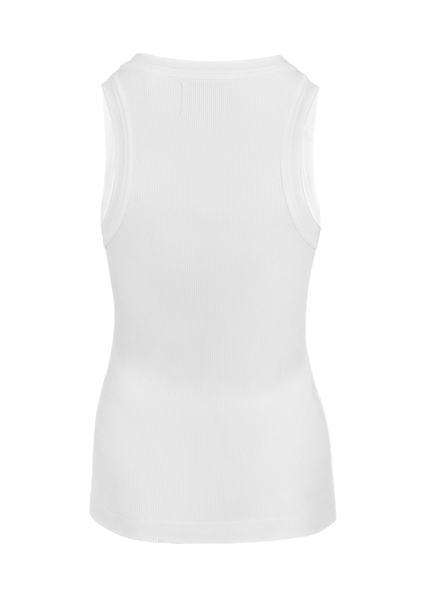 Isabel Rib Tank White