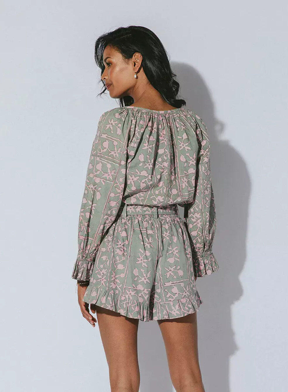 Karter Shorts Border Print - Shorts