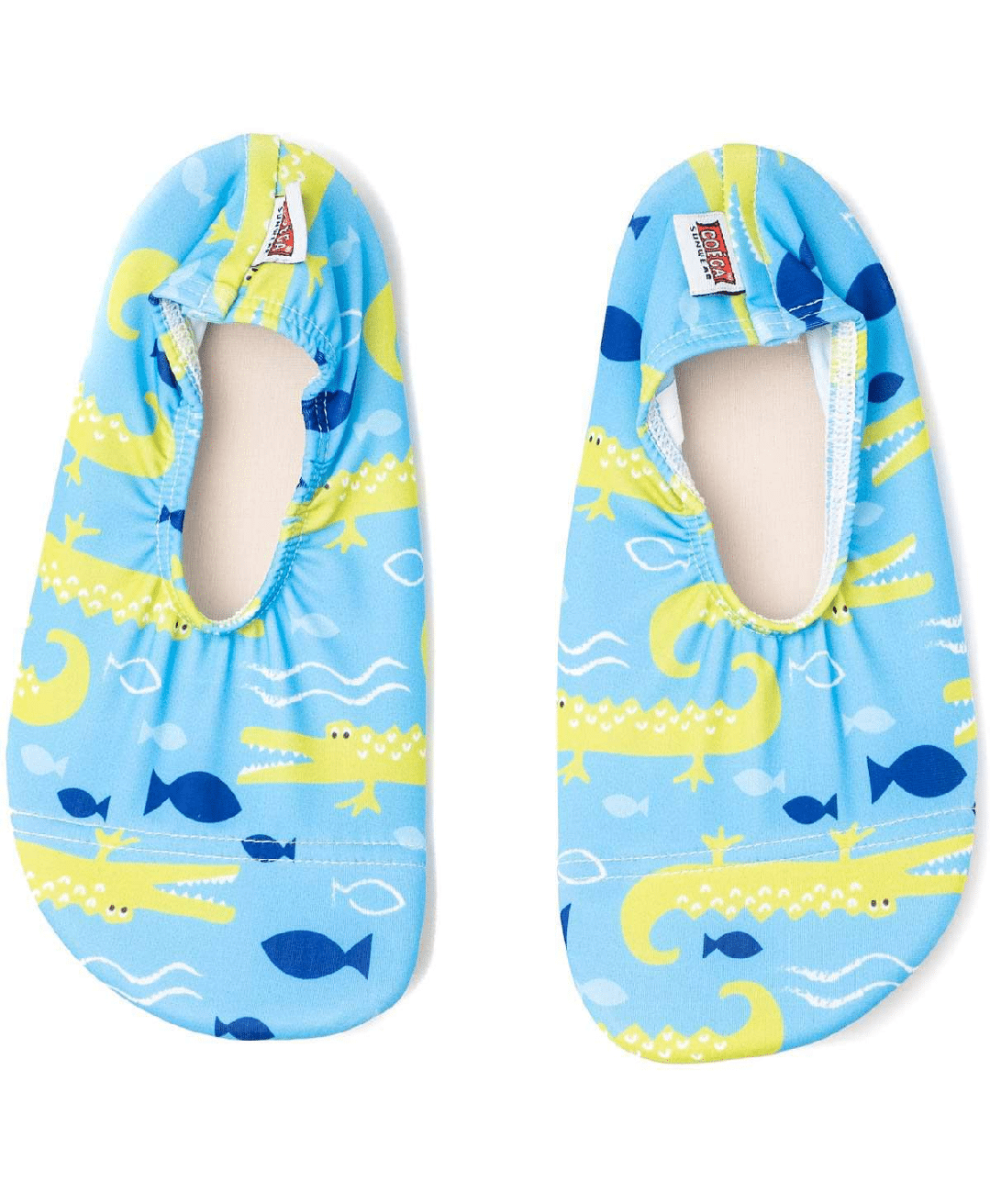 Coega Mid Blue Crocs Pattern Pool & Beach Shoes