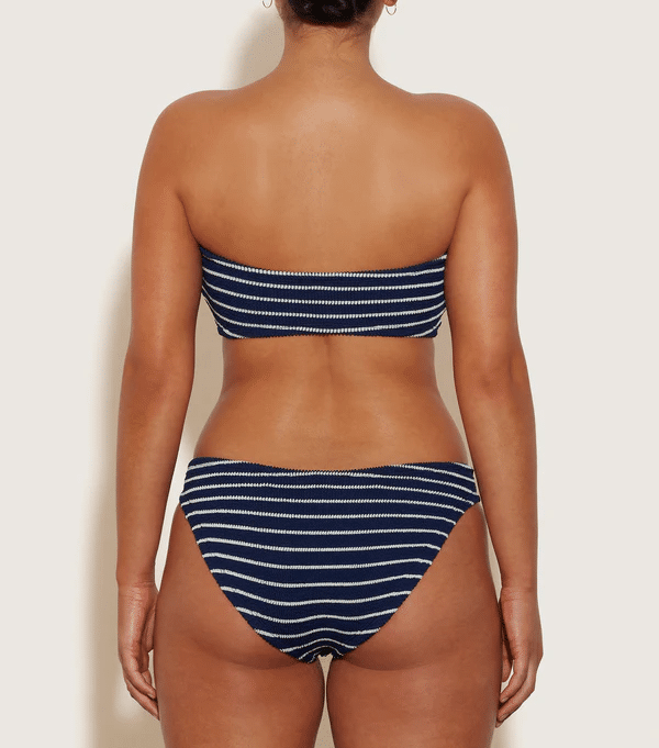 Coverage Jean Bikini Navy/White - ONE SIZE - Bikini