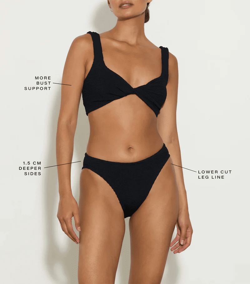 Coverage Juno Bikini Black - ONE SIZE - Bikini