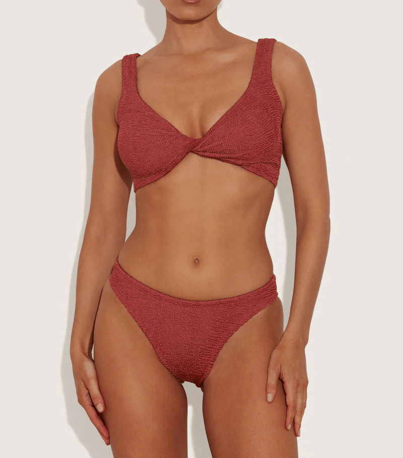 Coverage Juno Bikini Metallic Rosewood - ONE SIZE - Bikini