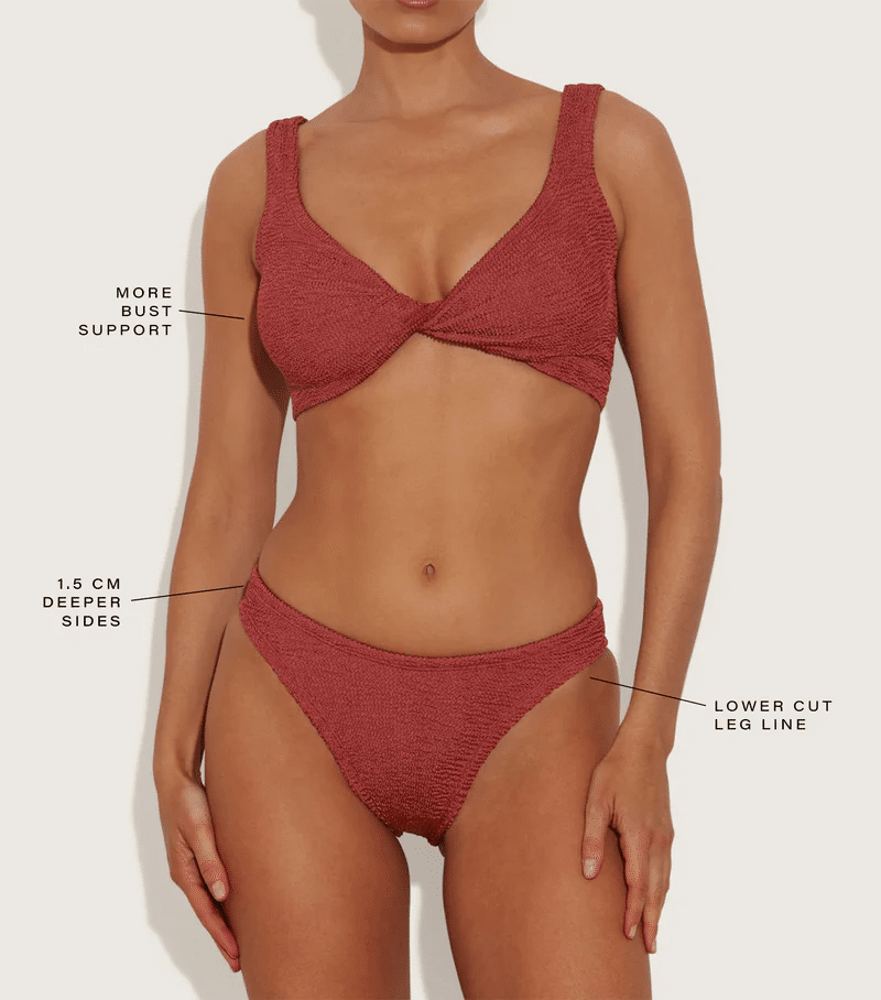 Coverage Juno Bikini Metallic Rosewood - ONE SIZE - Bikini
