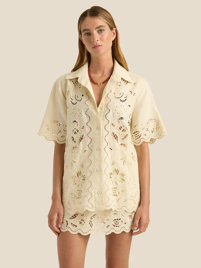 Darcy Shirt Serpentine Broderie - Top