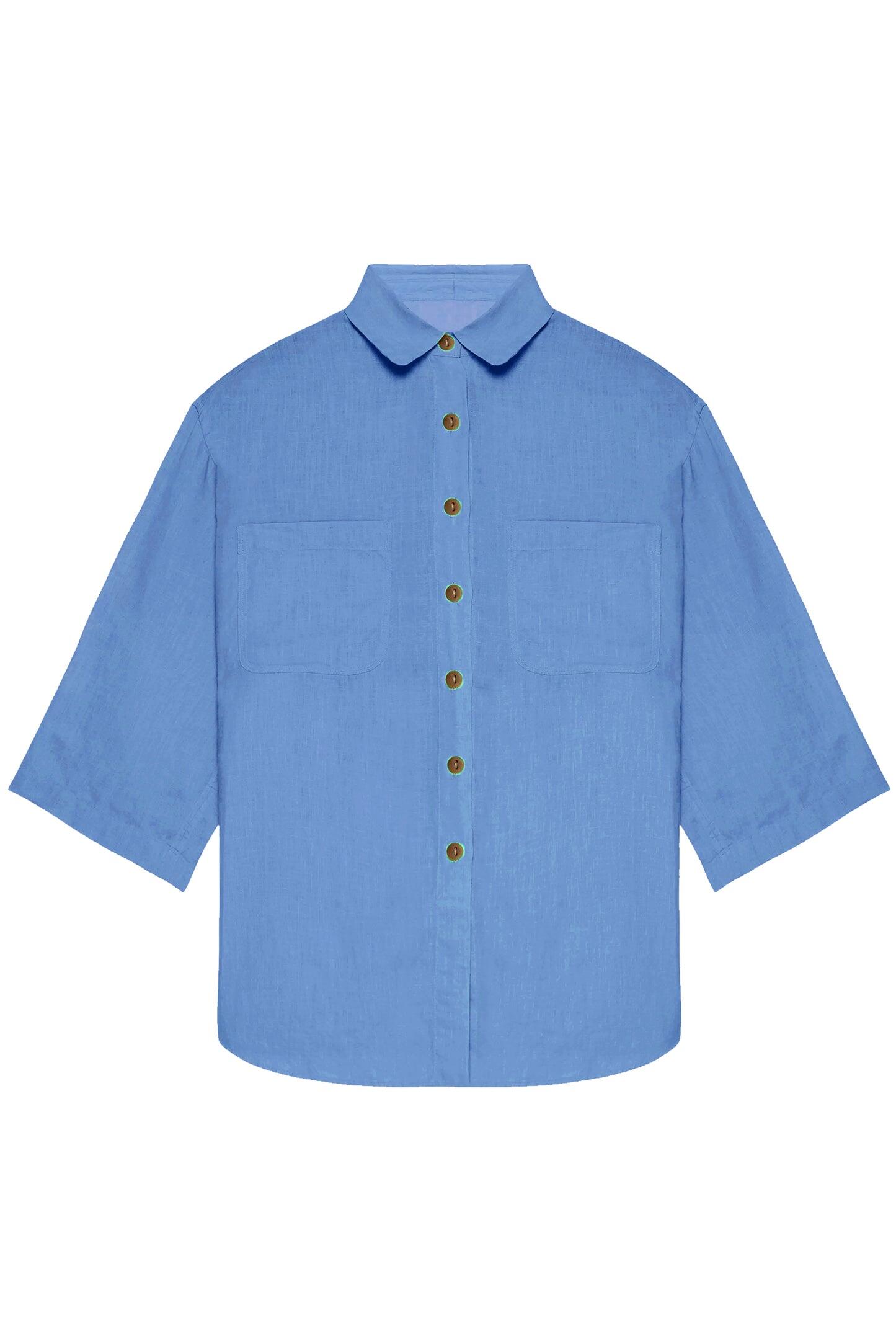 Top And Short Set Mid Blue - Set