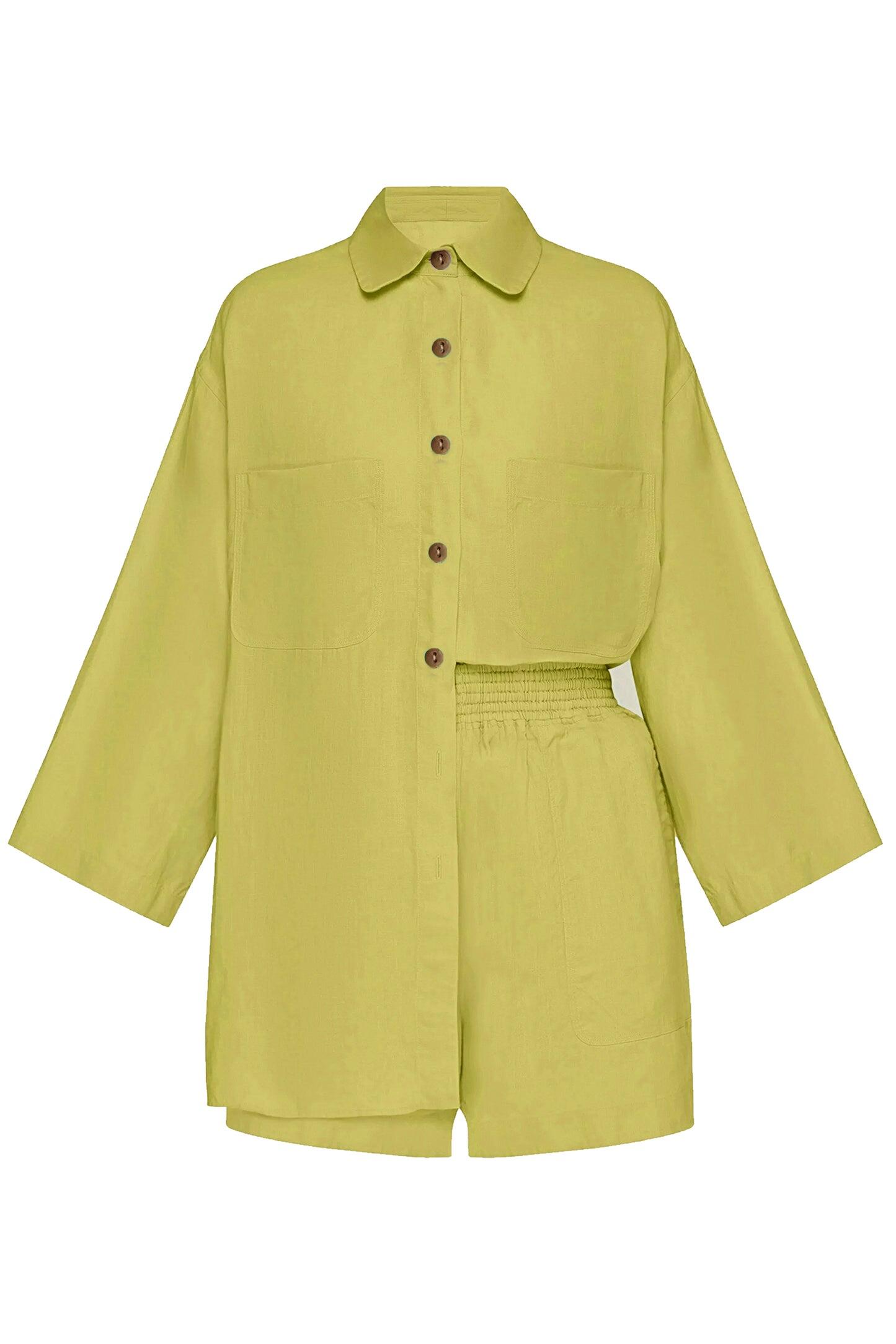 Top And Short Set Yellow