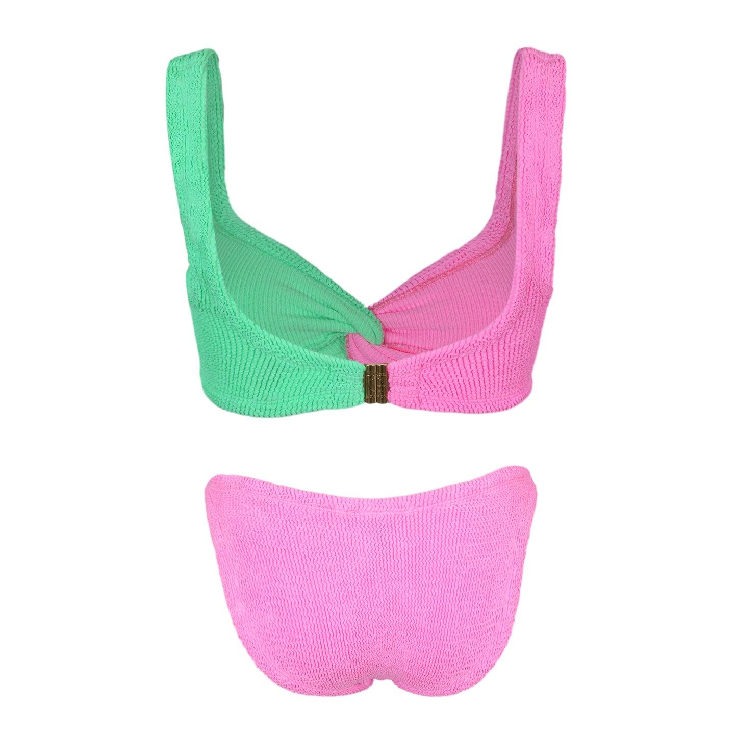 Duo Chelsea Bikini Bubblegum/Lime - ONE SIZE - Bikini