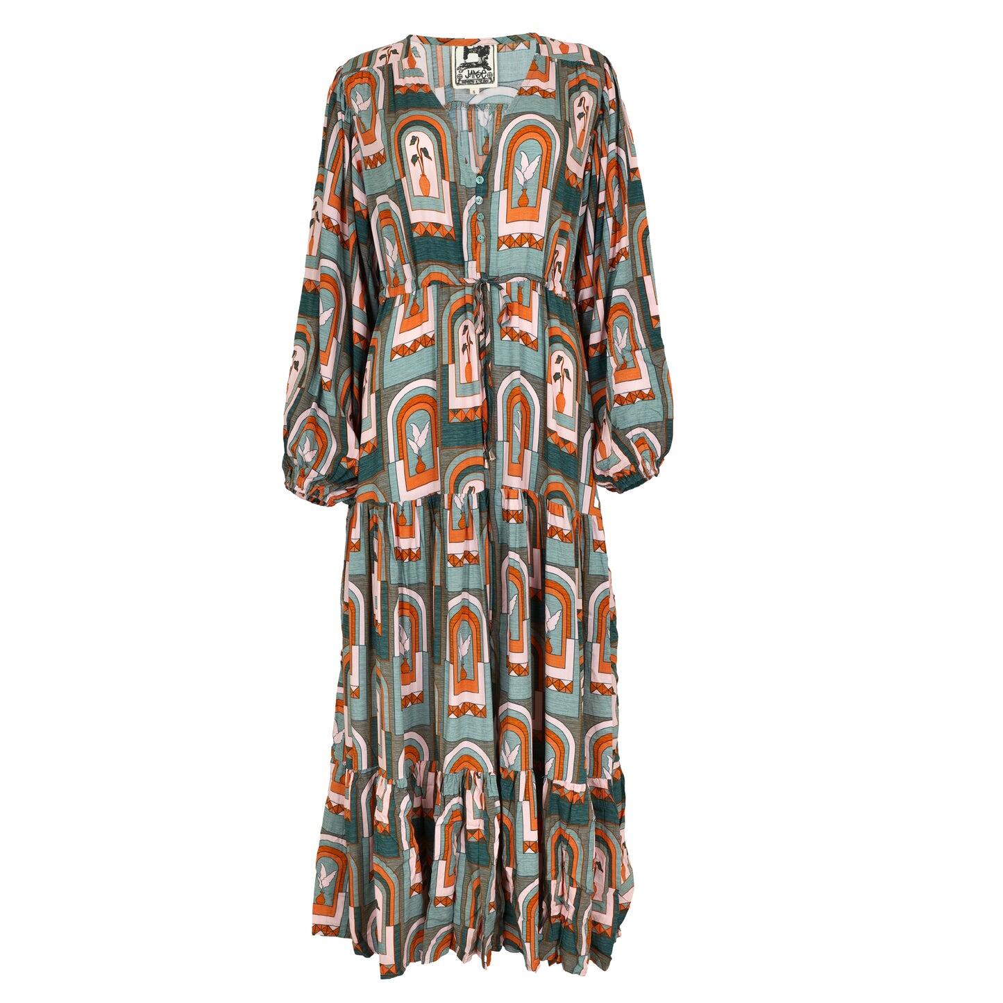 Emerald Arches Print Teresa - Dress