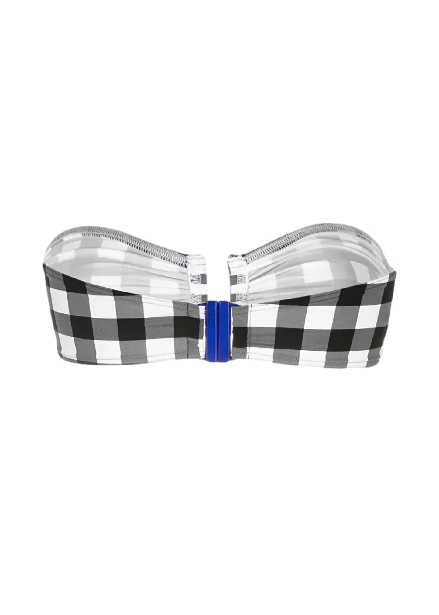 Cube Bandeau Bikini Top Noir Blanc - Bikini Top