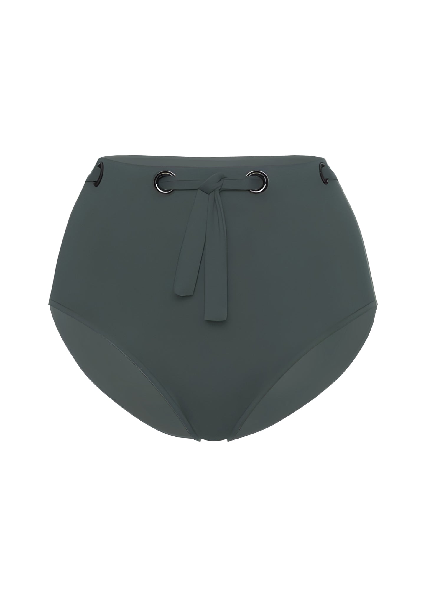 High Waisted Bikini Bottoms in Sage Green - Bikini Bottom