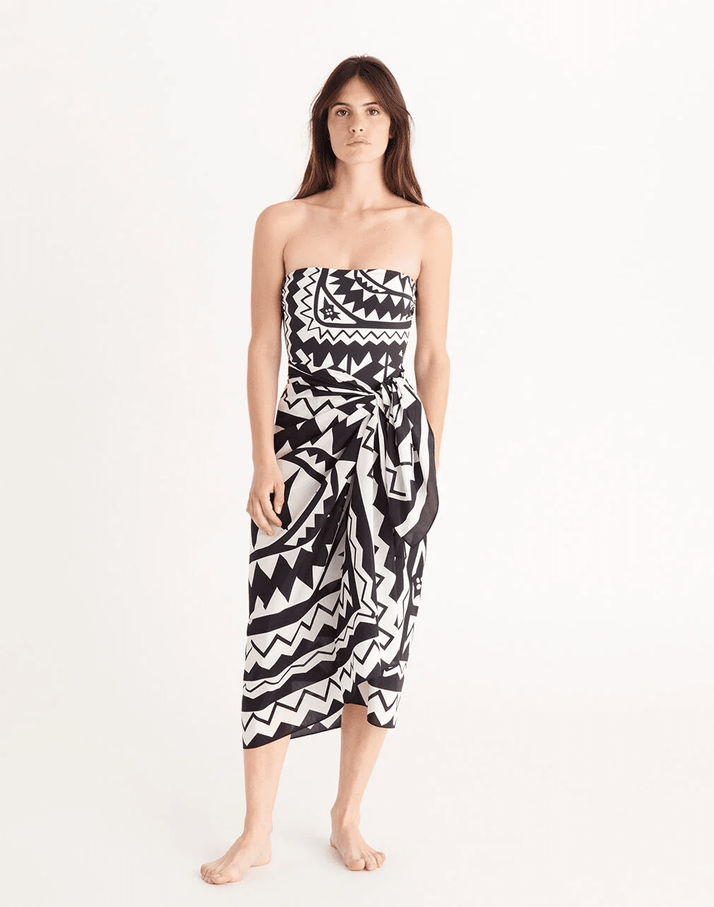 Magique Sarong Imprime Tribu - ONE SIZE - Sarong