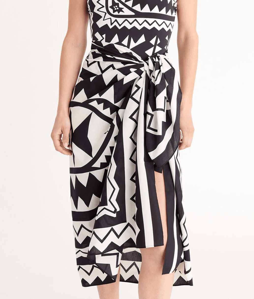 Magique Sarong Imprime Tribu - ONE SIZE - Sarong