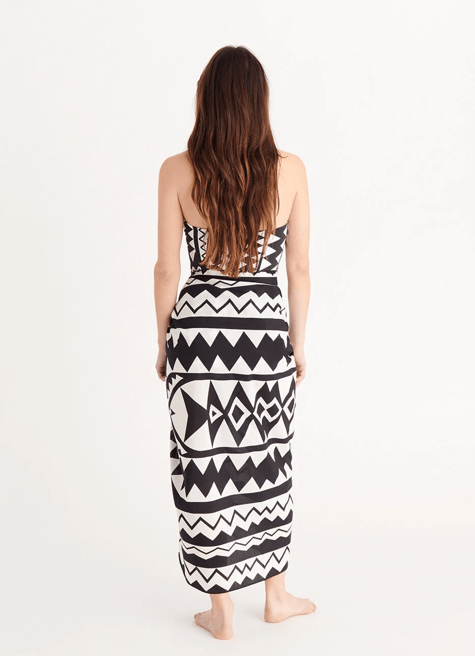 Magique Sarong Imprime Tribu - ONE SIZE - Sarong