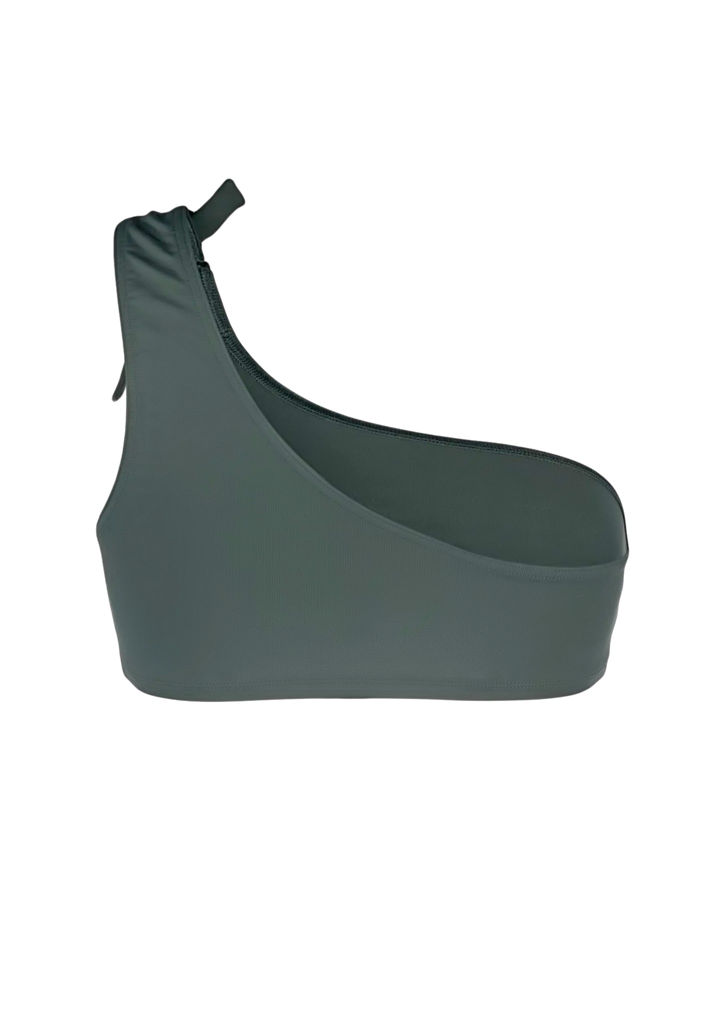 Asymmetrical Bikini Top in Sage Green - Bikini Top