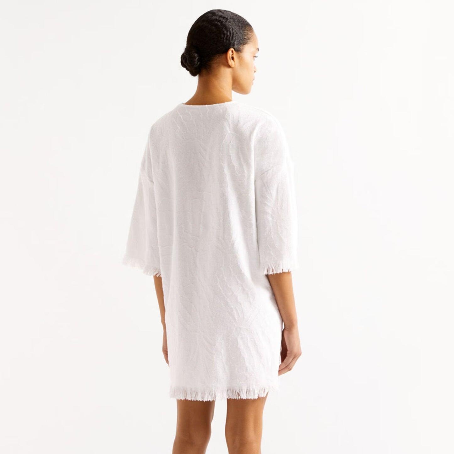 Orange Tunique White - Cover Up