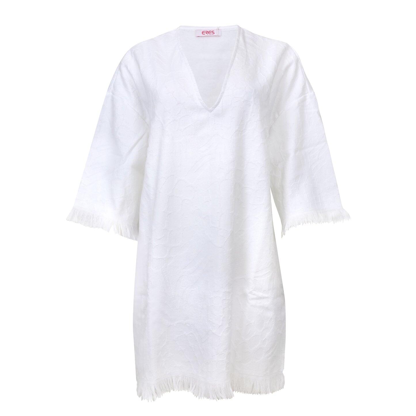 Orange Tunique White - Cover Up