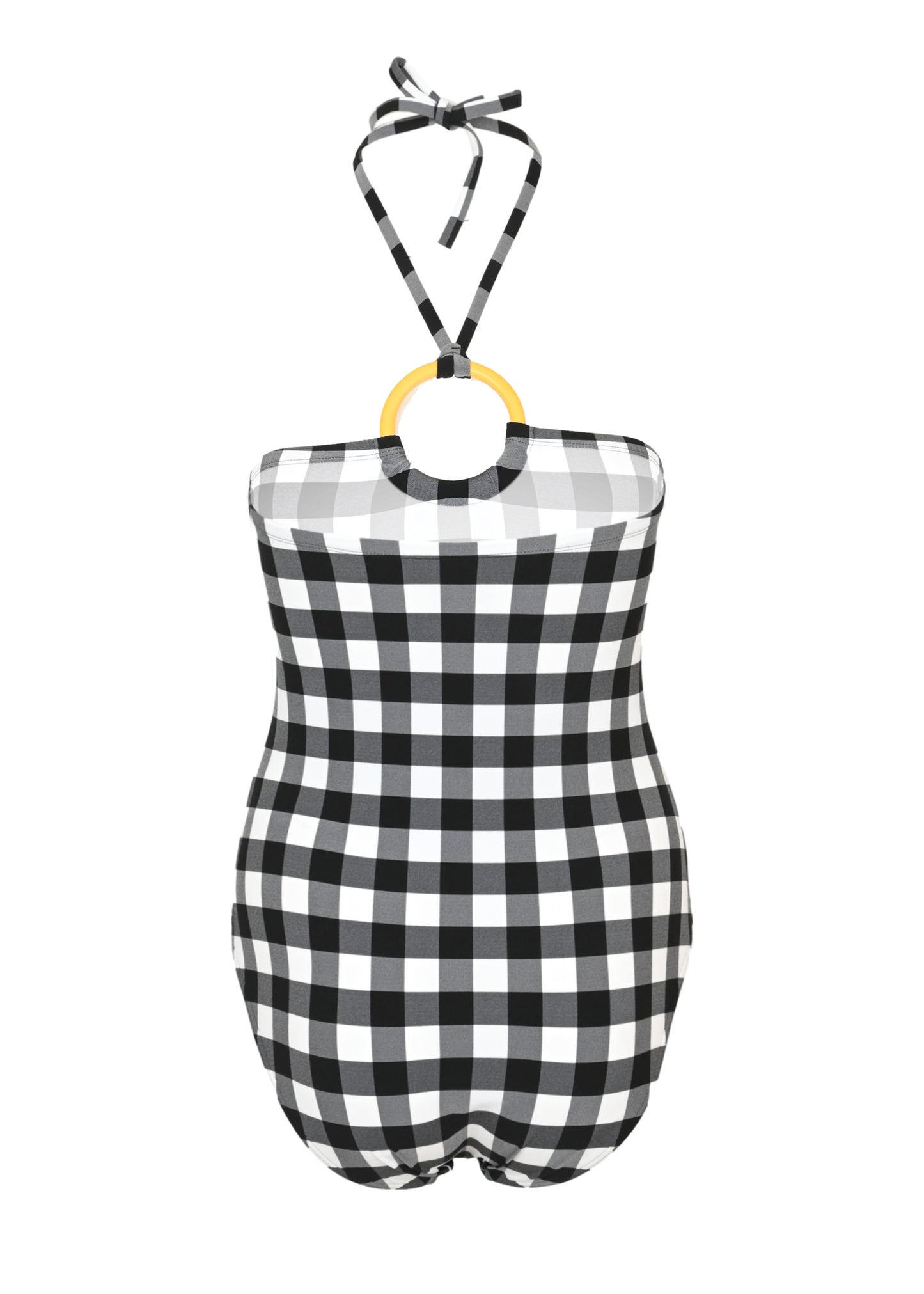 Sphere Bustier One Piece Swimsuit Noir Blanc - One Piece