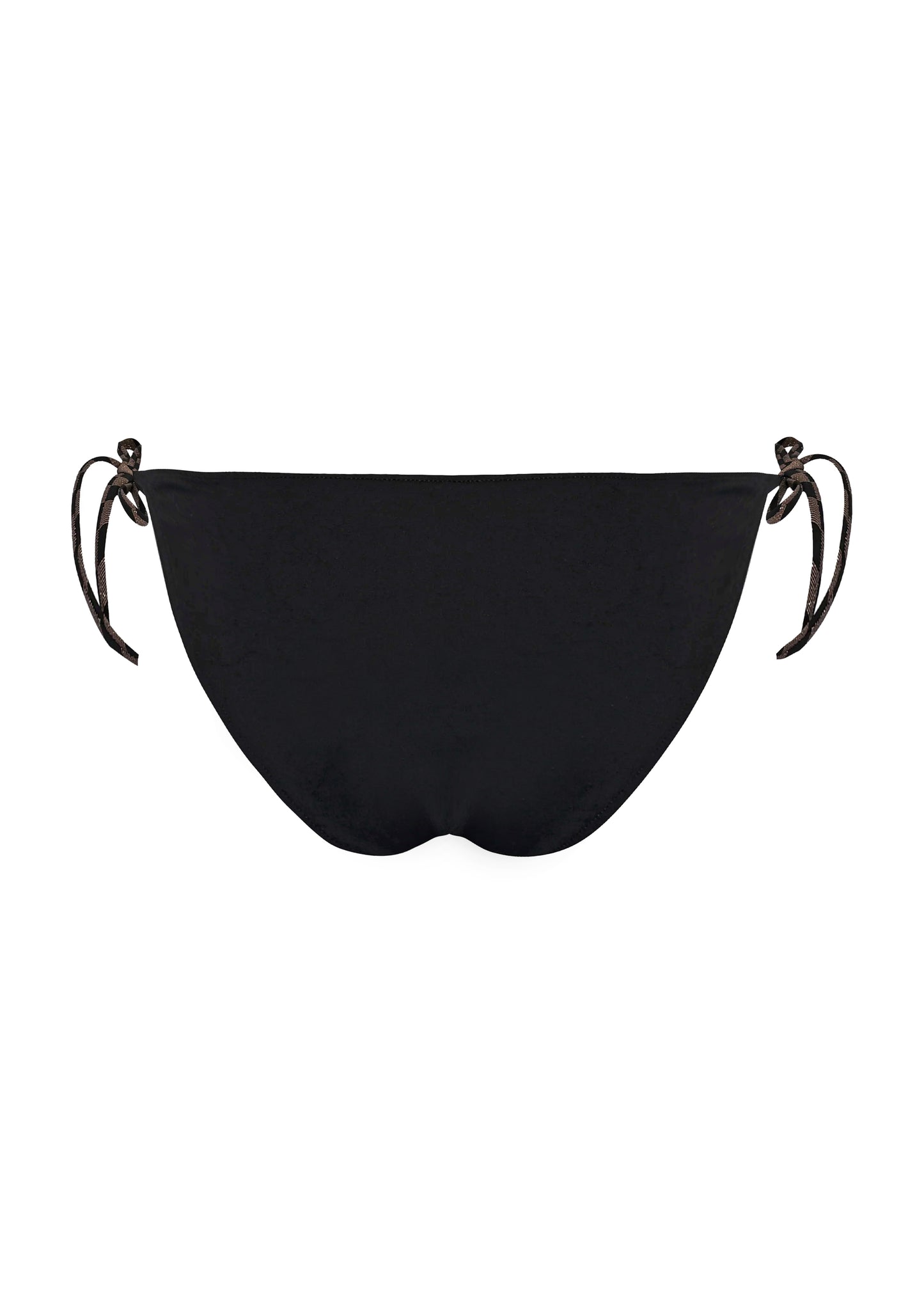 Adjustable Side Tie Bikini Bottoms in Black/Gold - Bikini Bottom