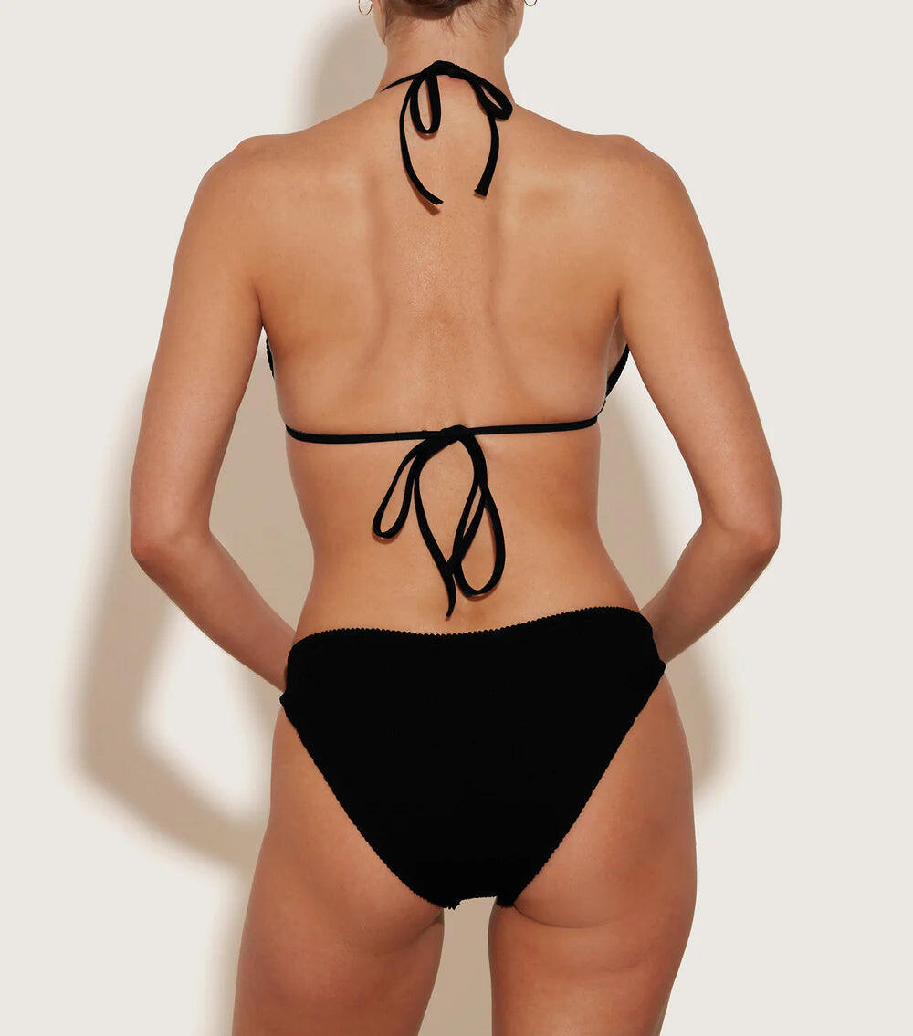 Eva Bikini Metallic Black - ONE SIZE - Bikini