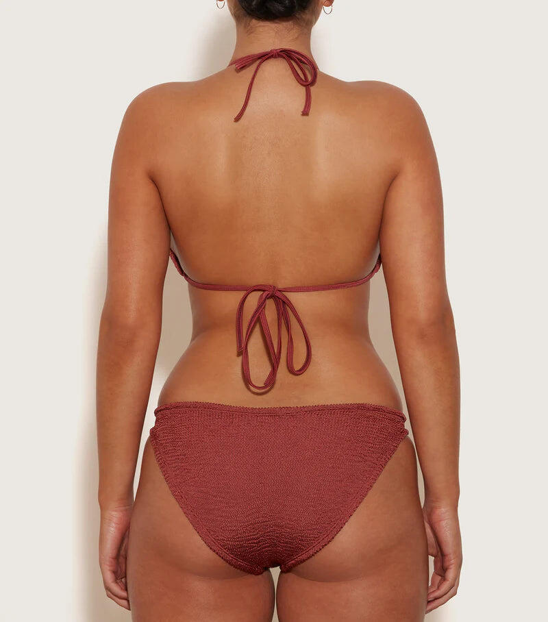 Eva Bikini Metallic Rosewood - ONE SIZE - Bikini