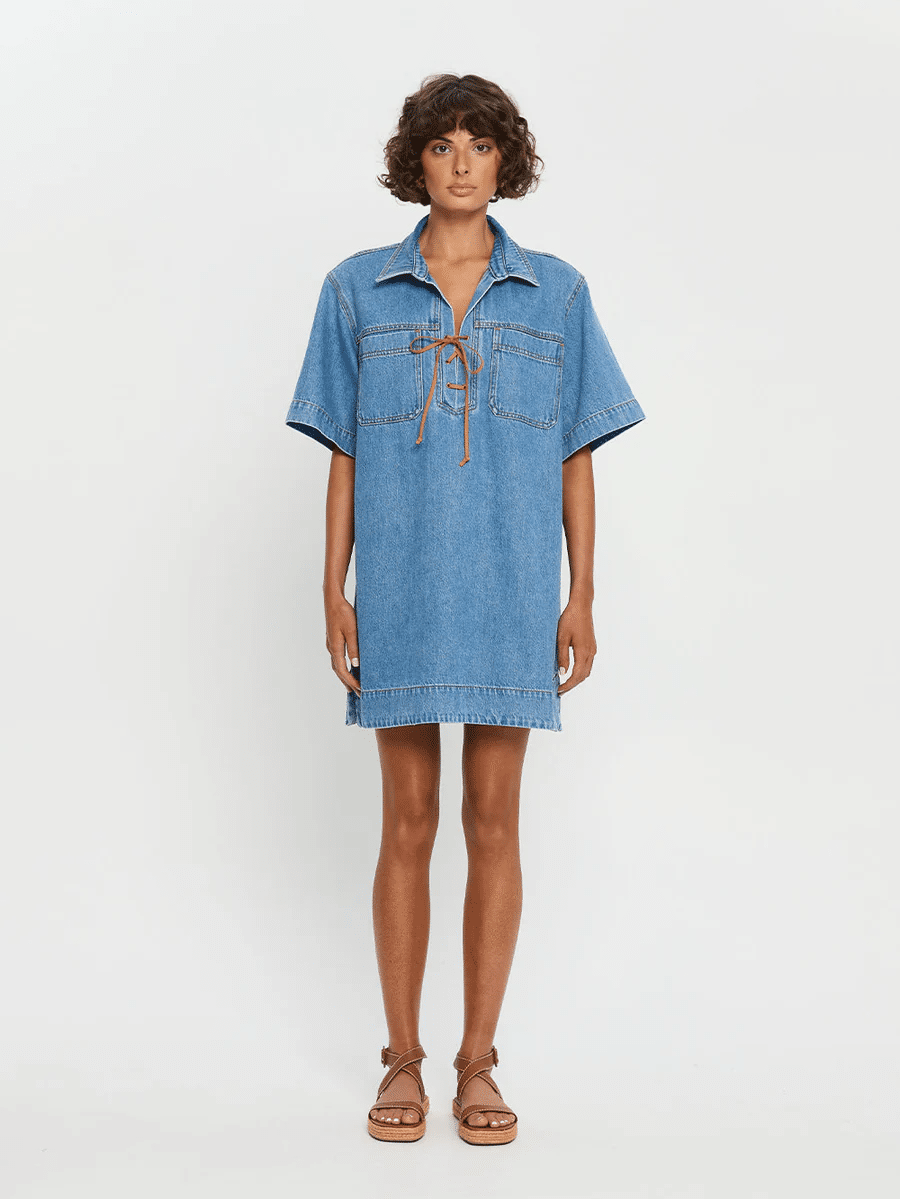 Evie Denim Dress - Dress