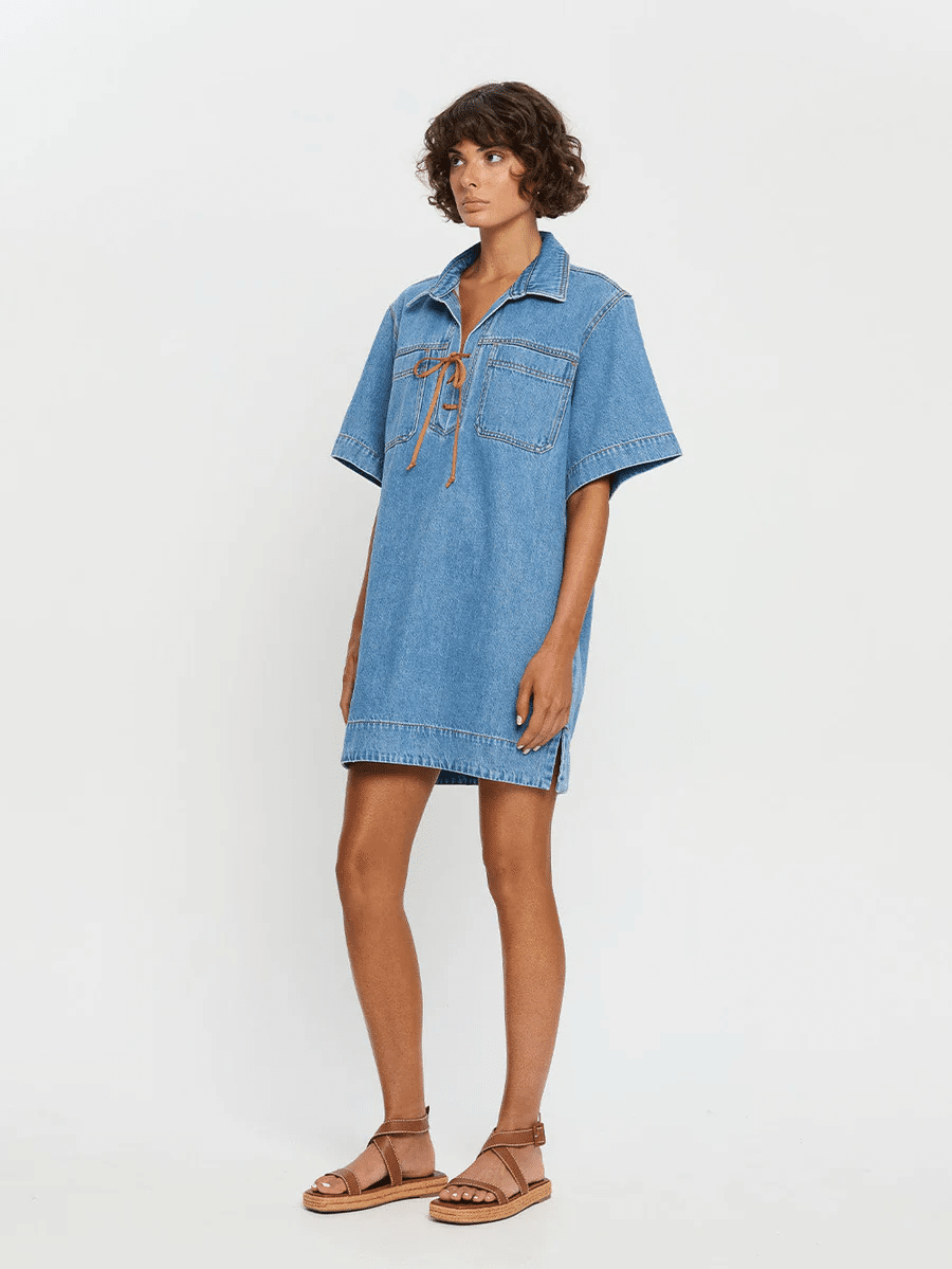 Evie Denim Dress - Dress
