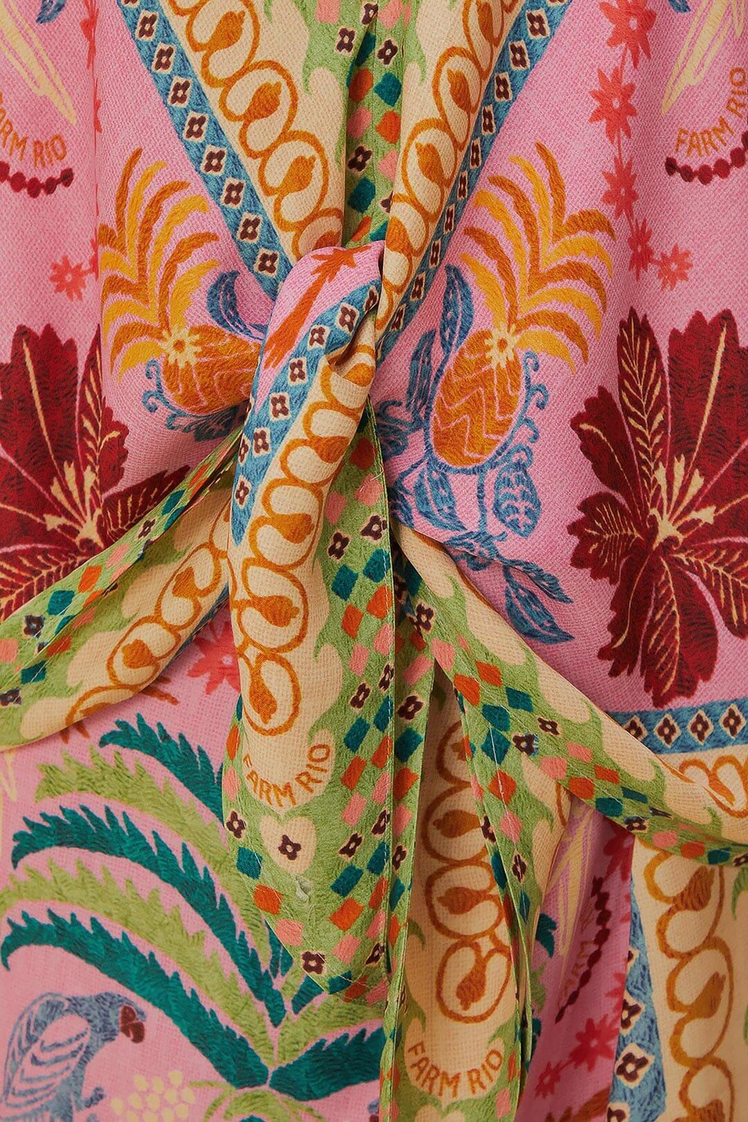 Fruits Queen Scarf Pink Blouse