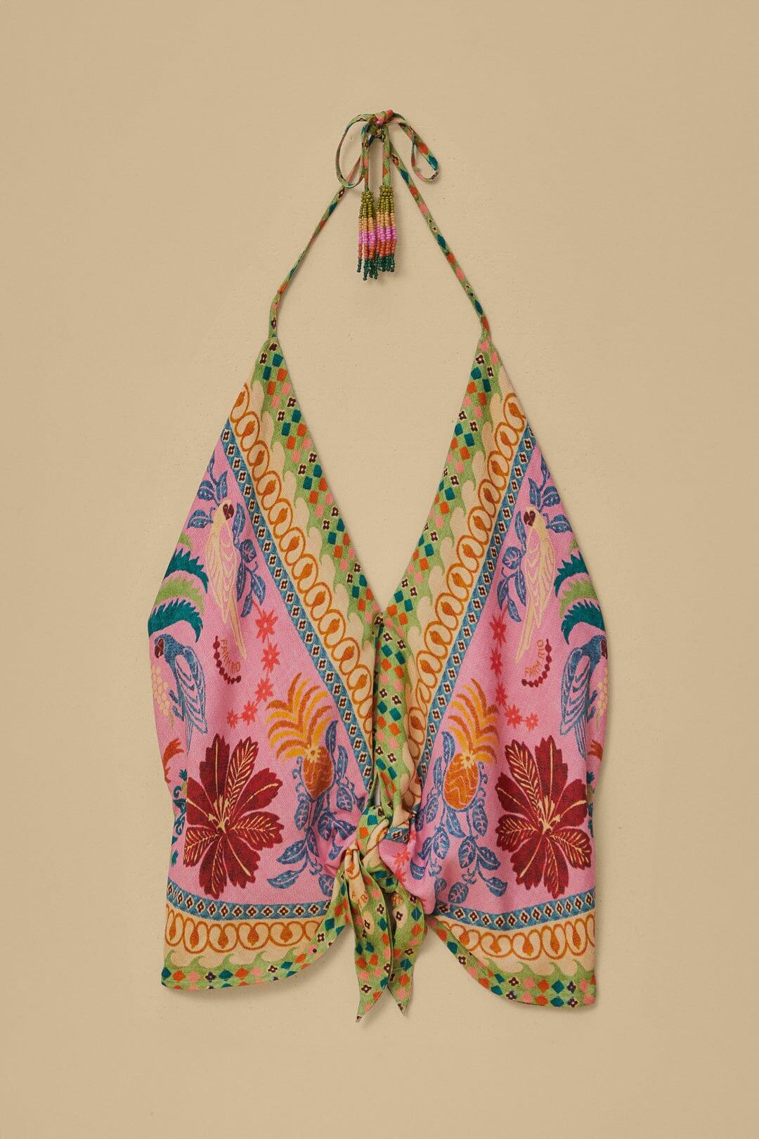 Fruits Queen Scarf Pink Blouse