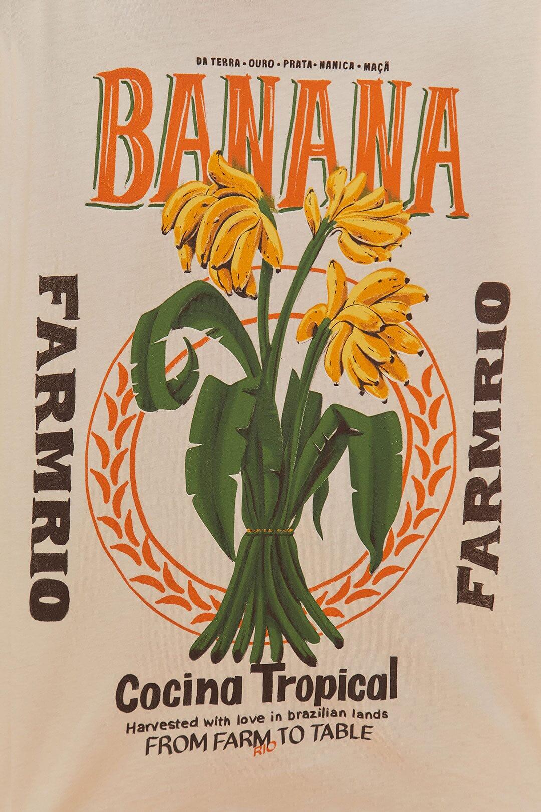 Off White Banana Cocina Relaxed T-Shirt