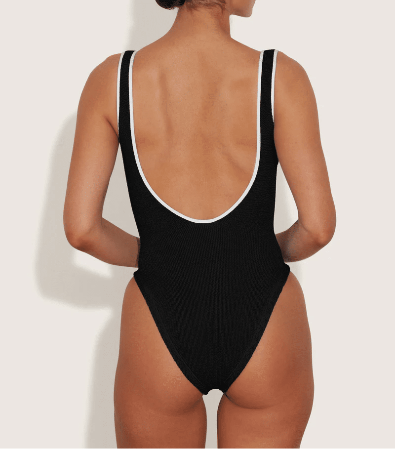 Faye Contrast Swim Black/White - ONE SIZE - One Piece